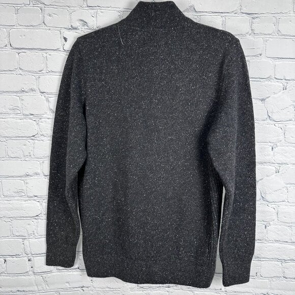 Barbour Men's Essential Tisbury Half Zip Lambswool Blend Sweater, Size Sm, Black - Picture 7 of 14